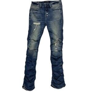 Cult of Individuality City Patch Distressed Jeans W32 L32 – New York London Pari